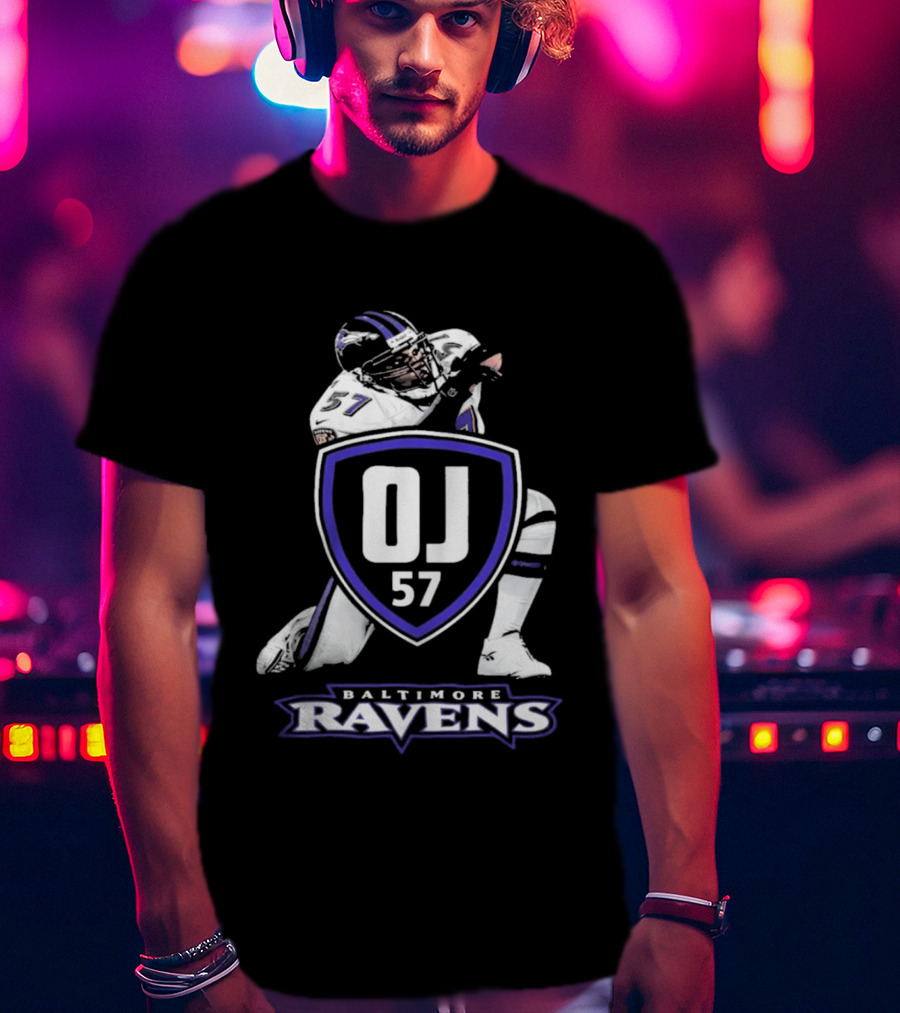 Baltimore Ravens OJ 57 Football Player T-Shirt