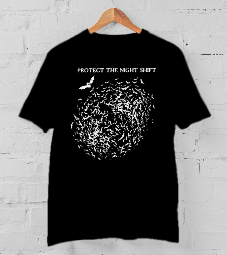 Protect The Night Shift Bat Conservation Halloween T-Shirt