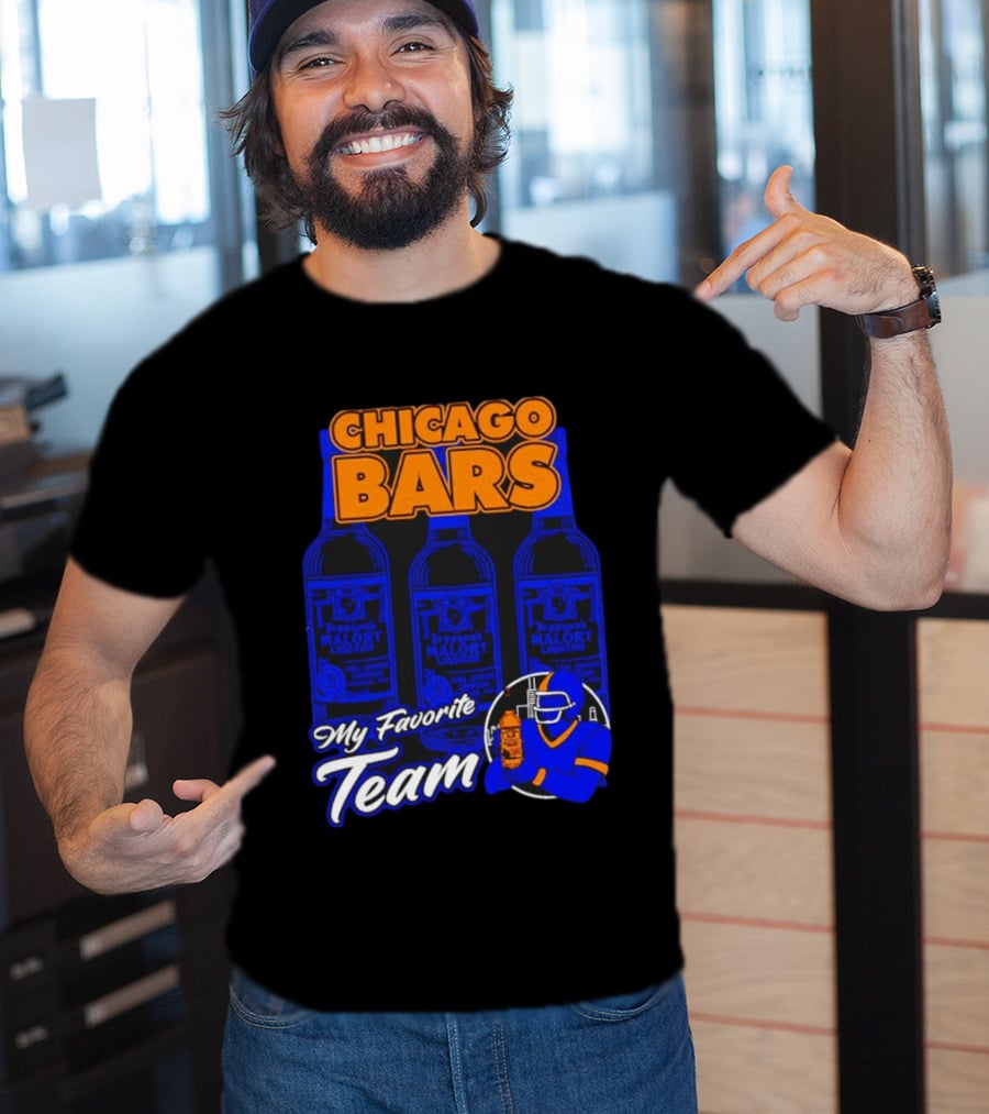 Chicago Bars Malört My Favorite Team Sports Fan T-Shirt