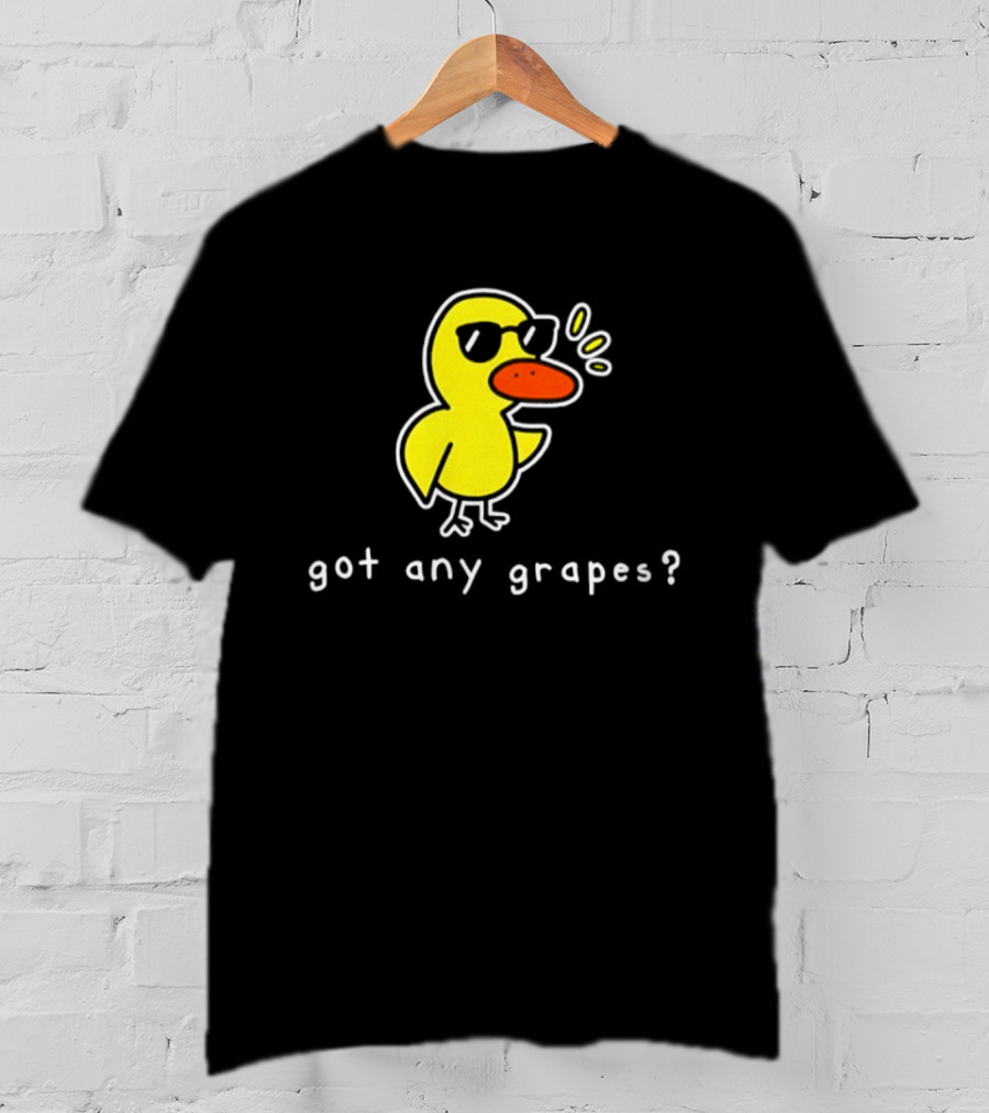 Got Any Grapes Duck Meme Sunglasses Quacking Drawing T-Shirt