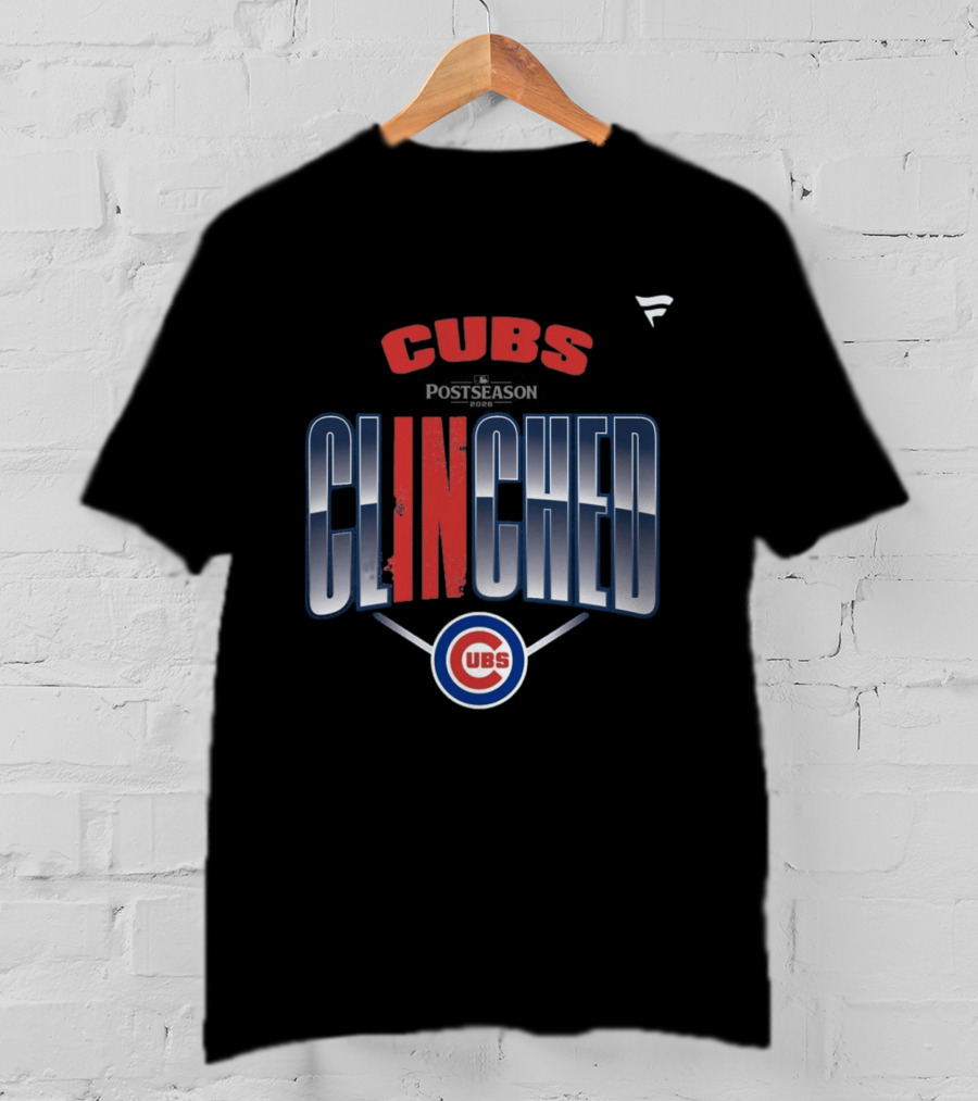 Chicago Cubs Postseason 2026 Clinched MLB T-Shirt