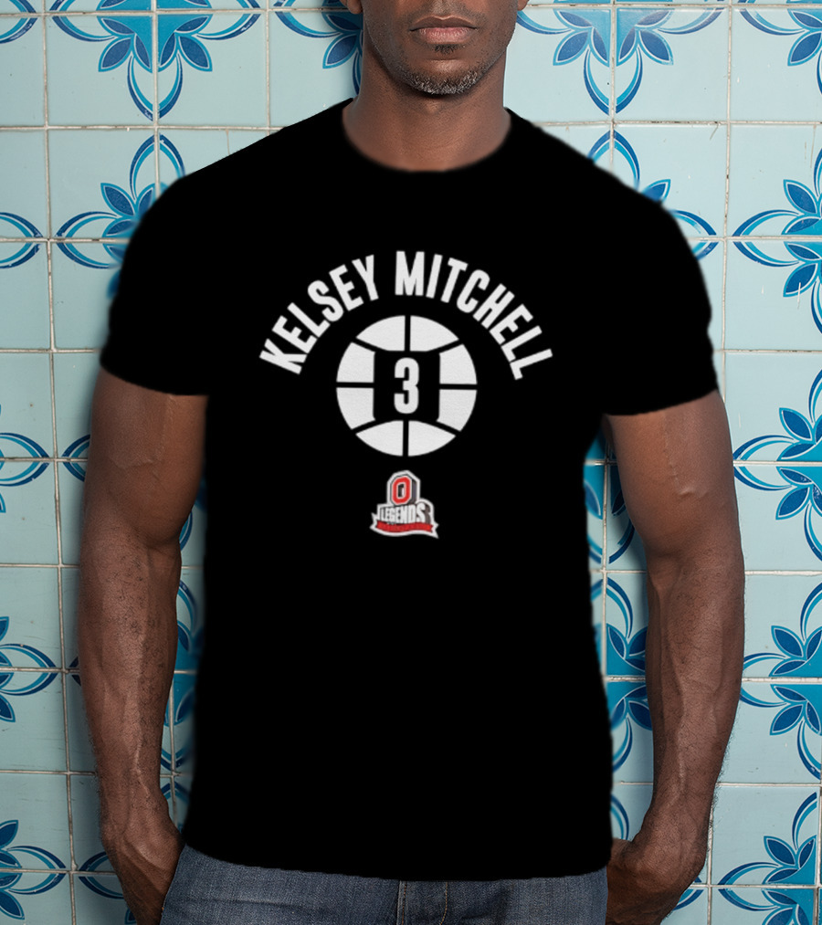 Kelsey Mitchell 3 Ohio State Athletics Buckeyes Basketball Number T-Shirt