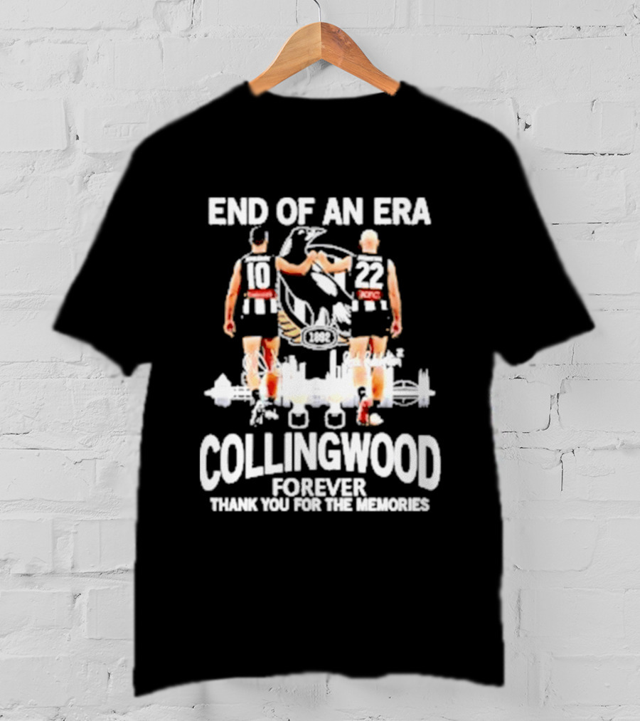 End Of An Era Collingwood Forever Thank You For The Memories T-Shirt