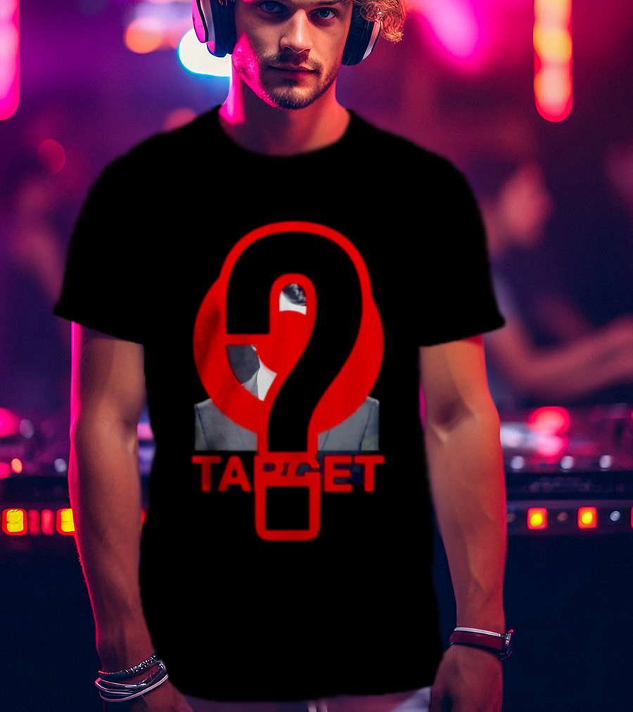 Markdown Target Question Mark Political Satire T-Shirt