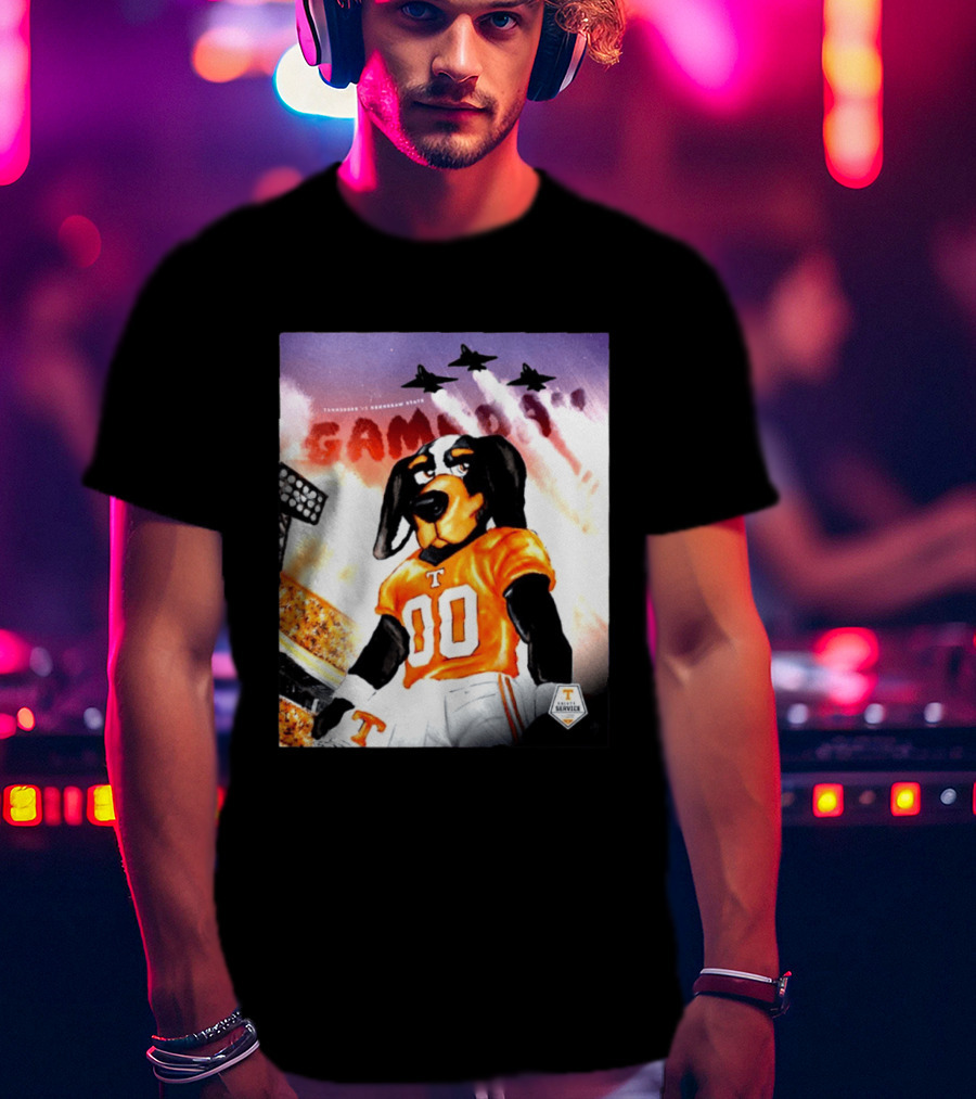 Tennessee Volunteers Smokey 00 Game Day Jets Flyover Stadium Lights T-Shirt