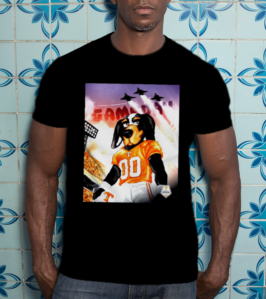 Tennessee Volunteers Smokey 00 Game Day Jets Flyover Stadium Lights T-Shirt