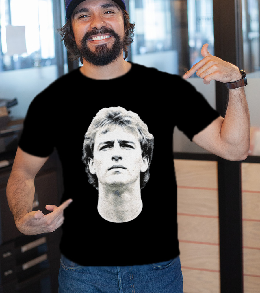 Larry Bird Big Head Boston Celtics Bird Series T-Shirt