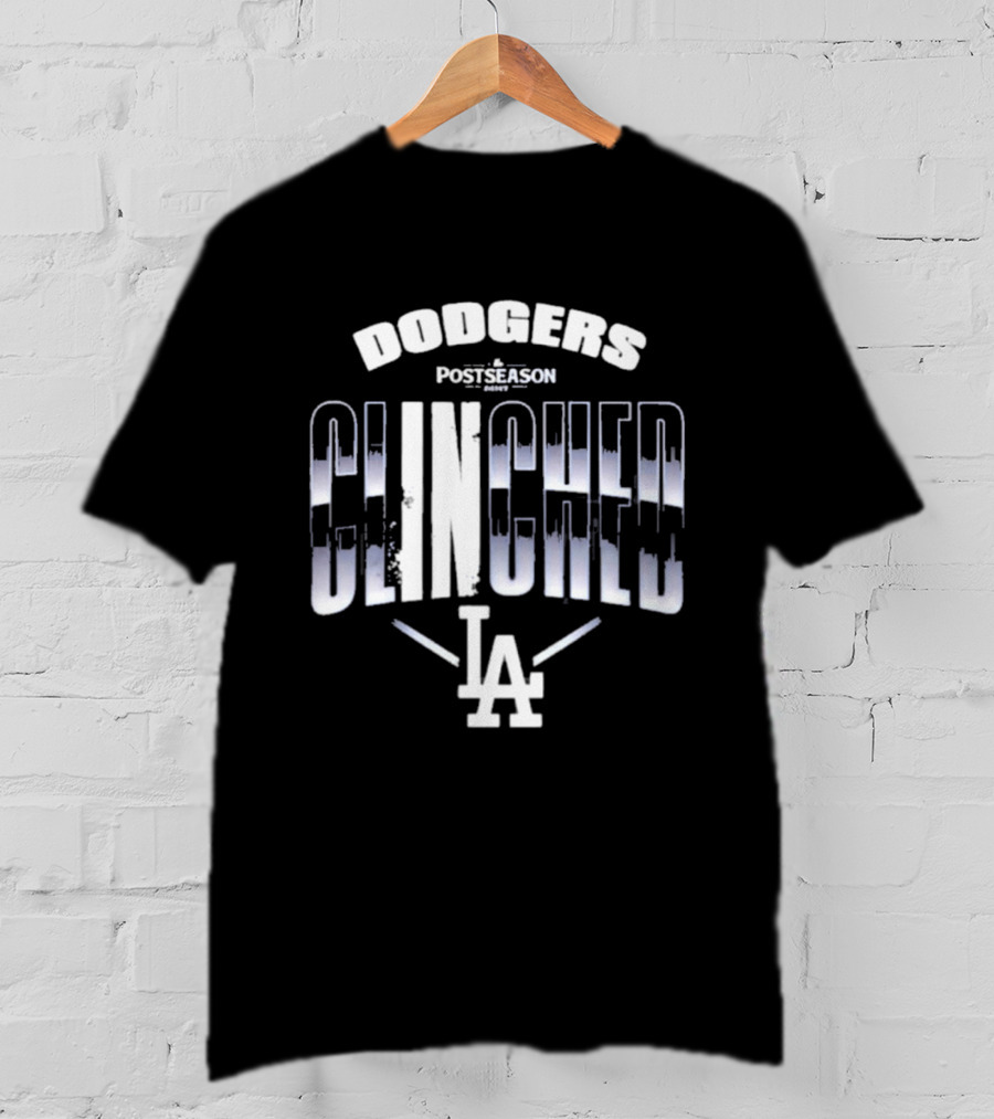 Los Angeles Dodgers Postseason Clinched LA 2026 T-Shirt