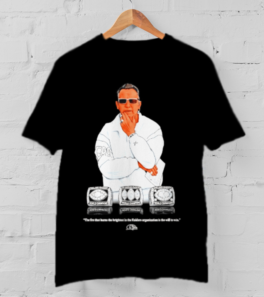 Maxx Crosby Las Vegas Raiders Al Davis World Champion Rings T-Shirt