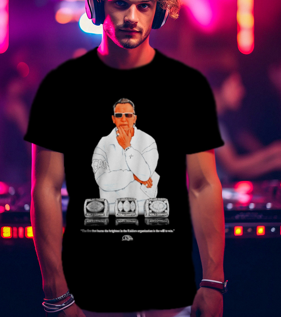 Maxx Crosby Las Vegas Raiders Al Davis World Champion Rings T-Shirt