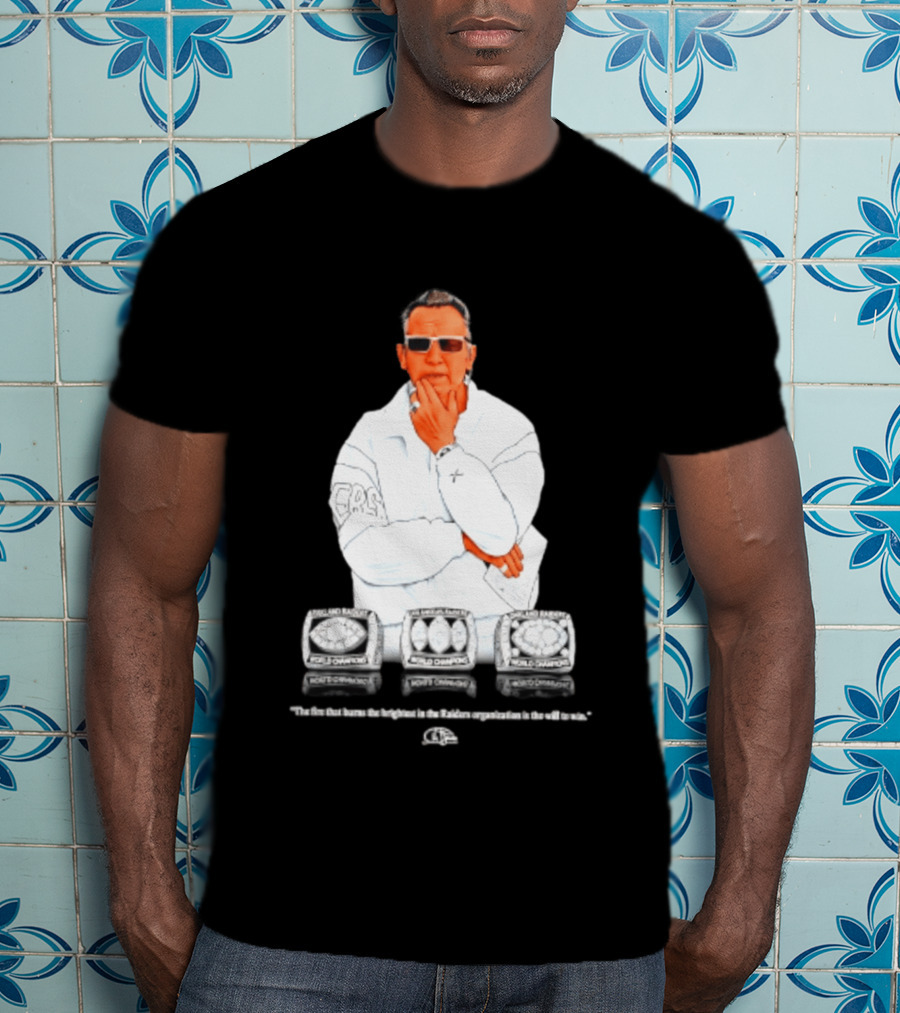Maxx Crosby Las Vegas Raiders Al Davis World Champion Rings T-Shirt