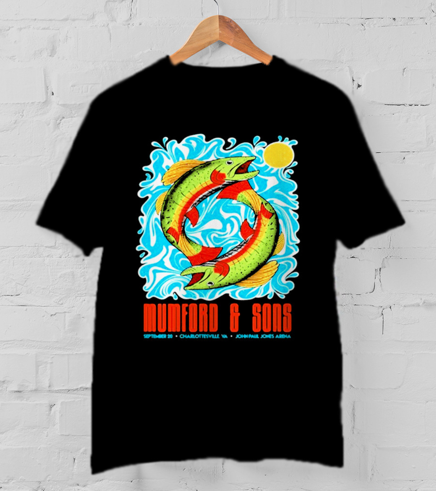 Mumford & Sons Prizefighter Tour September 20th 2026 Charlottesville VA John Paul Jones Arena Limited Edition T-Shirt