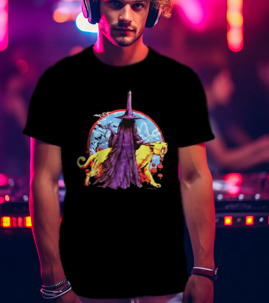 Wizard And Smilodon Super Teenage Death Star Group Intemperance Talent T-Shirt