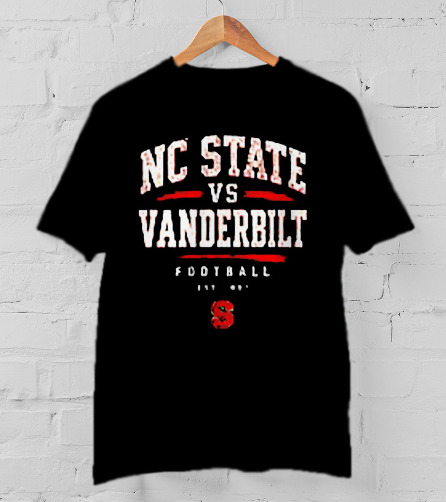 NC State Vs Vanderbilt Football Est 1887 Classic Rivalry Matchup T-Shirt