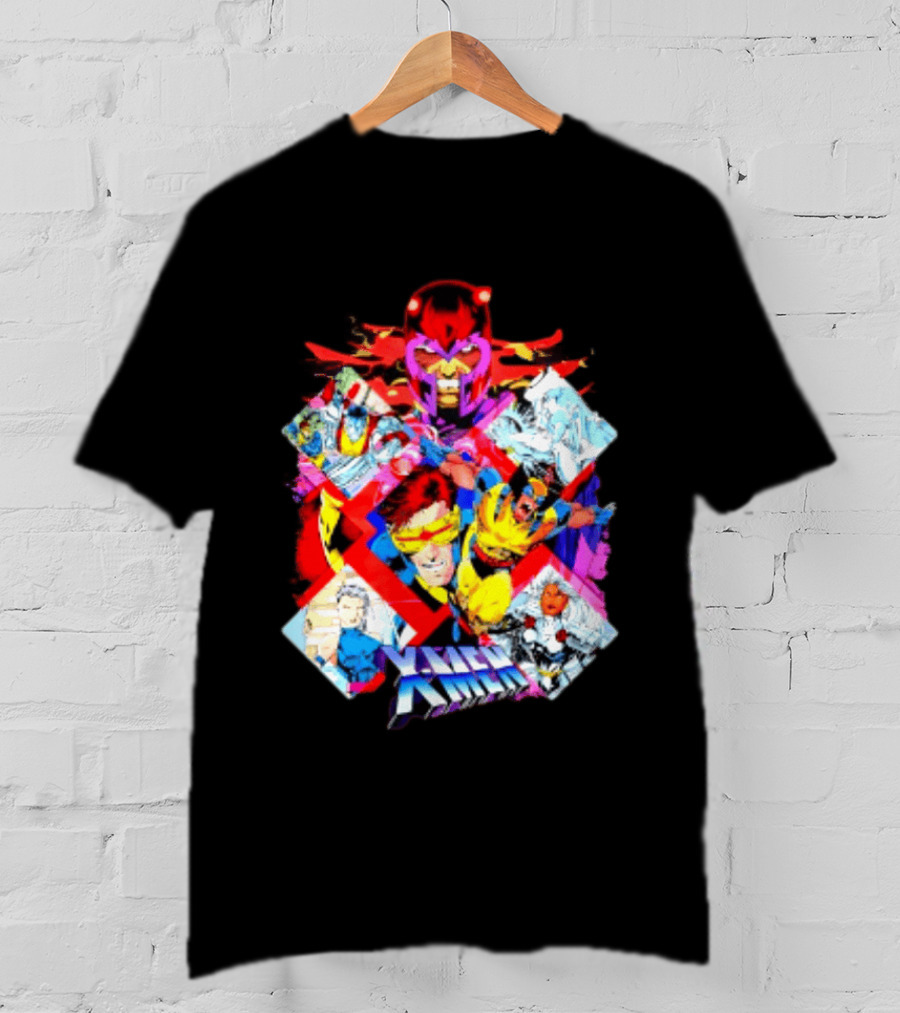 X Men Magneto Wolverine Cyclops Storm Colossus Marvel Comics Action Adventure T-Shirt