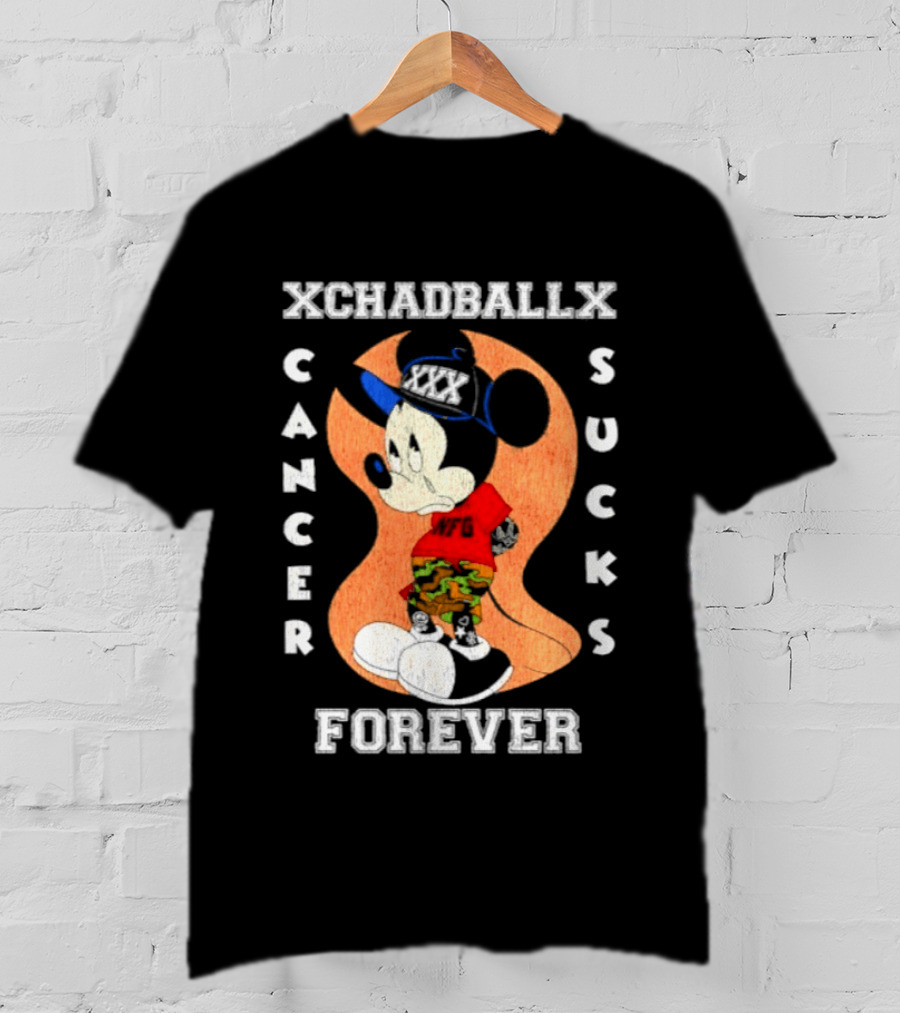 Xchadballx Cancer Sucks Forever Mickey Mouse Camo T-Shirt