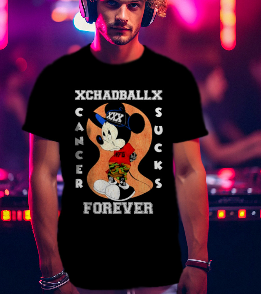 Xchadballx Cancer Sucks Forever Mickey Mouse Camo T-Shirt