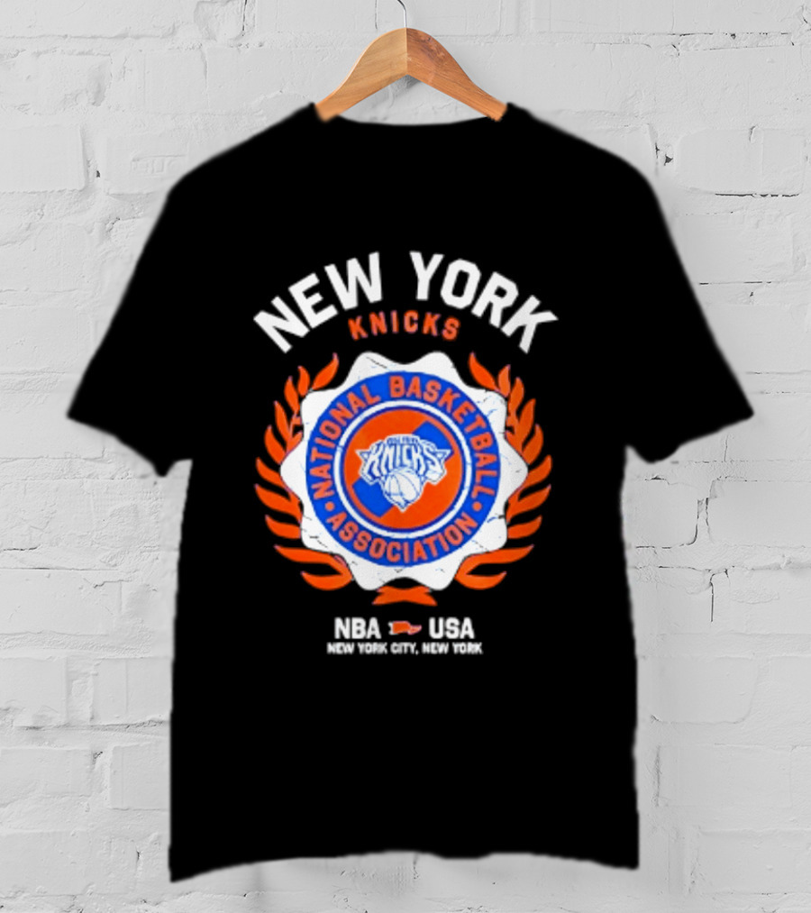 New York Knicks NBA USA National Basketball Association Laurel Crest 2026 T-Shirt