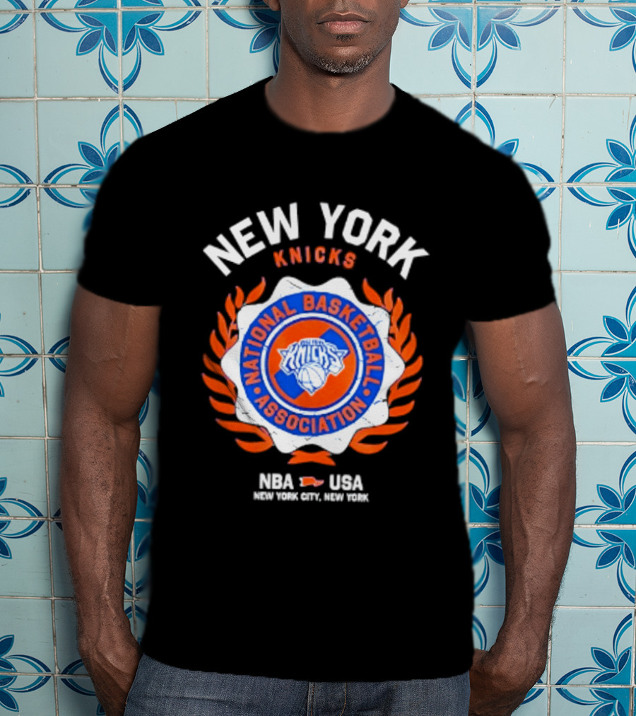 New York Knicks NBA USA National Basketball Association Laurel Crest 2026 T-Shirt