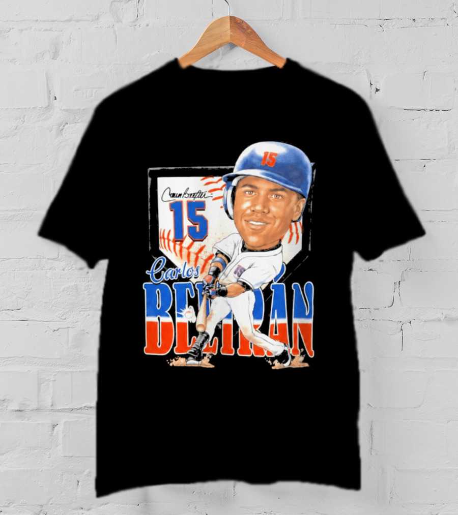 Carlos Beltran 15 NY Mets Baseball Art 2026 T-Shirt