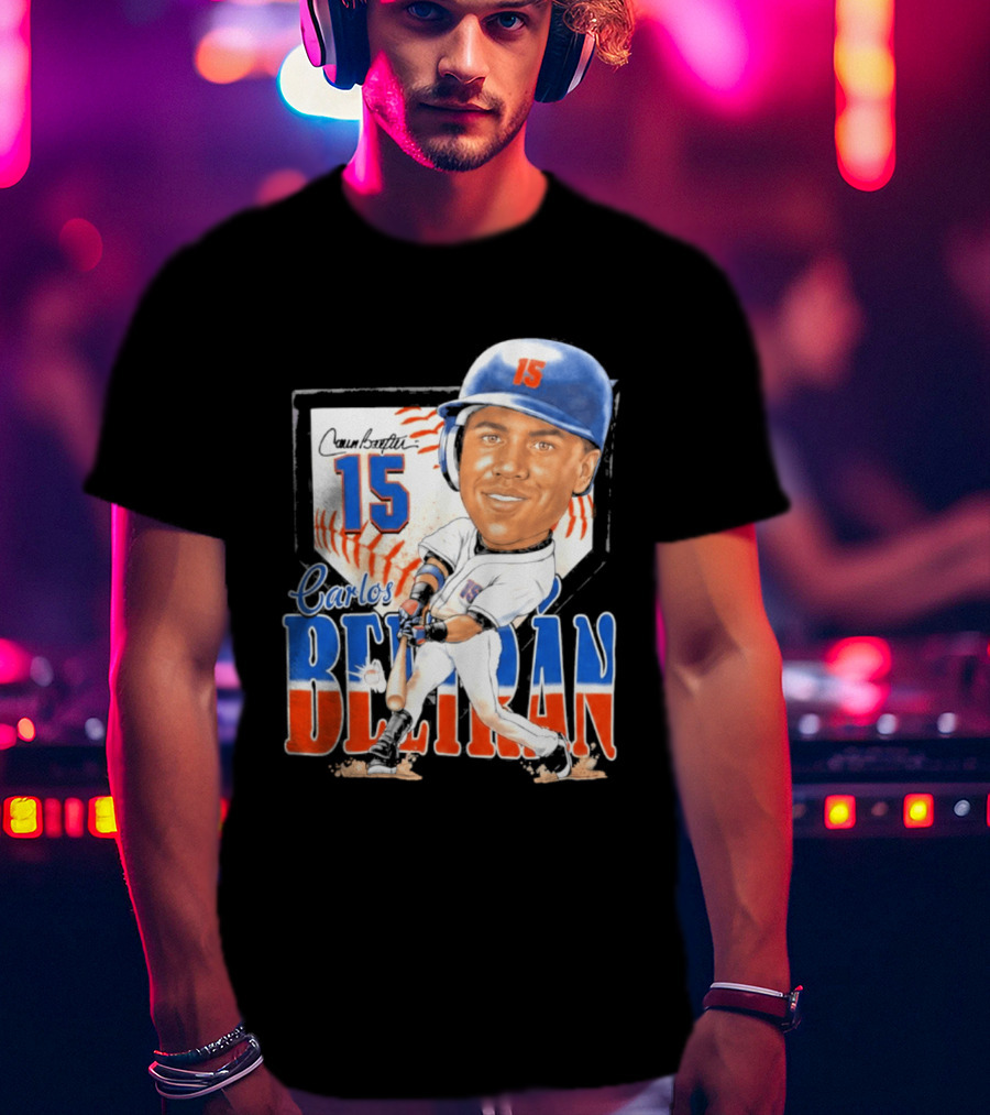 Carlos Beltran 15 NY Mets Baseball Art 2026 T-Shirt