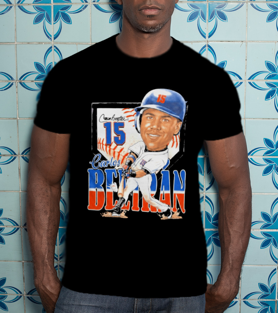 Carlos Beltran 15 NY Mets Baseball Art 2026 T-Shirt