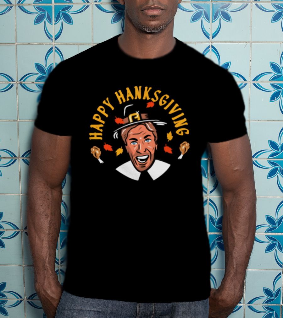 Rangers Henrik Lundqvist Happy Hanksgiving Thanksgiving T-Shirt