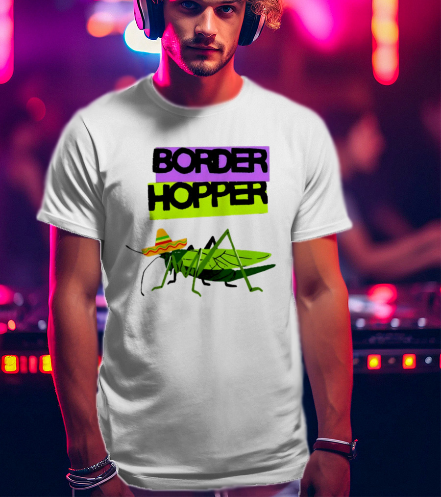 Border Hopper Sombrero Grasshopper T-Shirt
