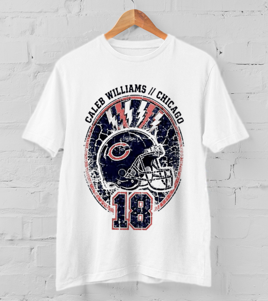 Caleb Williams Chicago Football Helmet 18 Gridiron T-Shirt
