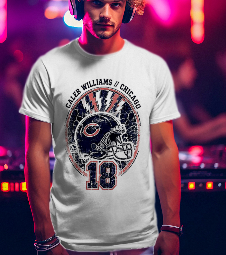 Caleb Williams Chicago Football Helmet 18 Gridiron T-Shirt