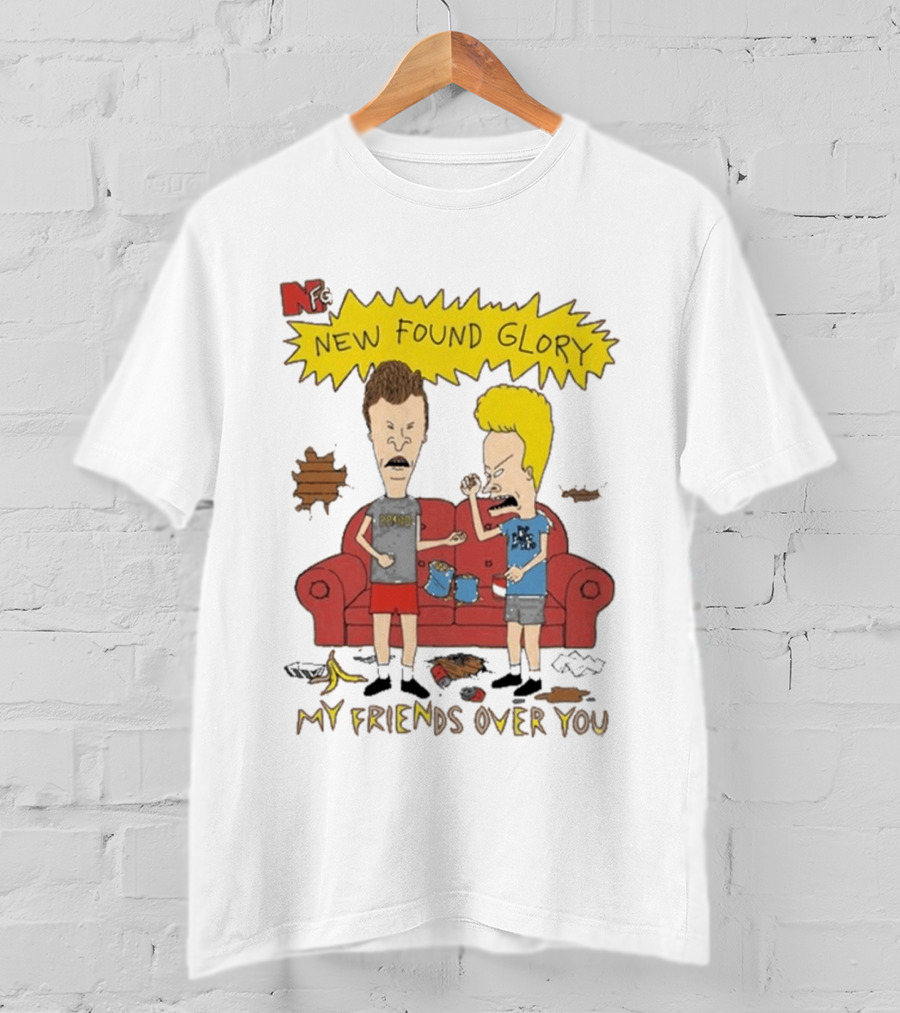 New Found Glory My Friends Over You Cartoon Characters Couch Scene T-Shirt