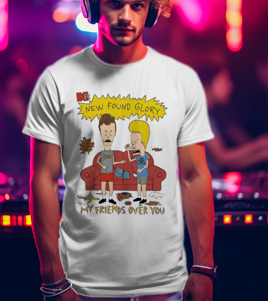 New Found Glory My Friends Over You Cartoon Characters Couch Scene T-Shirt