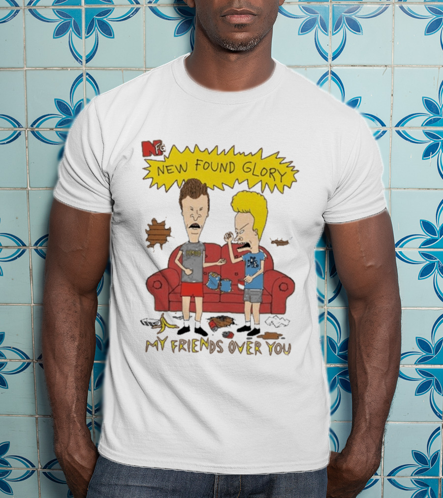 New Found Glory My Friends Over You Cartoon Characters Couch Scene T-Shirt