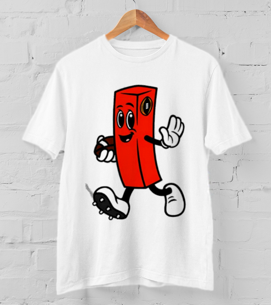 Perry Pylon Football Character With Cigar Walking T-Shirt