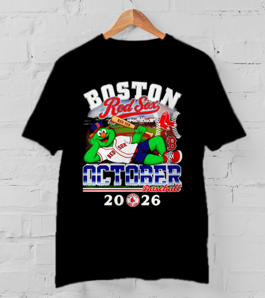 Boston Red Sox 2026 October Postseason Baseball T-Shirt