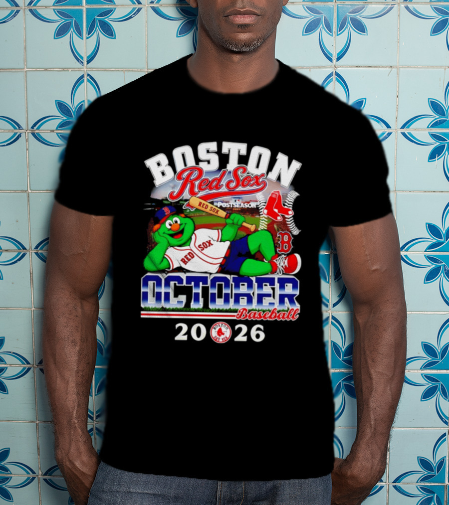 Boston Red Sox 2026 October Postseason Baseball T-Shirt