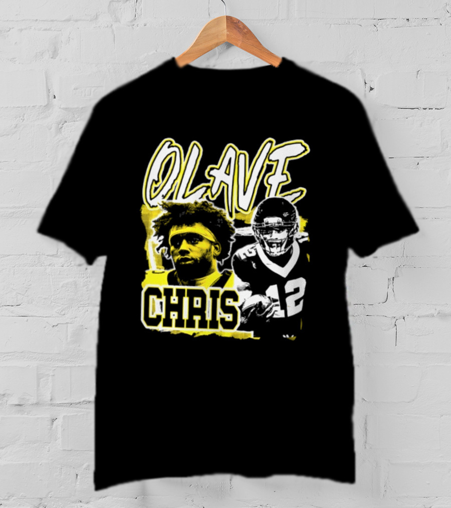 Chris Olave 12 New Orleans Saints Football Player Two Sided T-Shirt