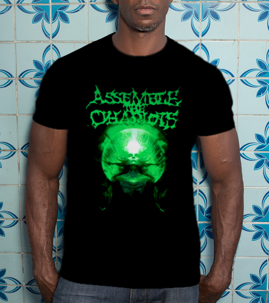 Indiemerchstore Assemble The Chariots Green Divine Glowing Entity T-Shirt