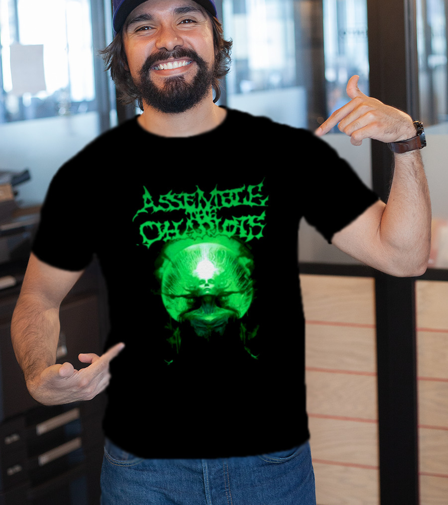 Indiemerchstore Assemble The Chariots Green Divine Glowing Entity T-Shirt