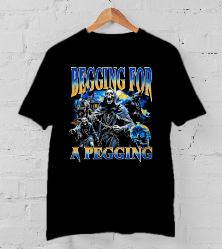 Grim Reaper Werewolf Begging For A Pegging T-Shirt