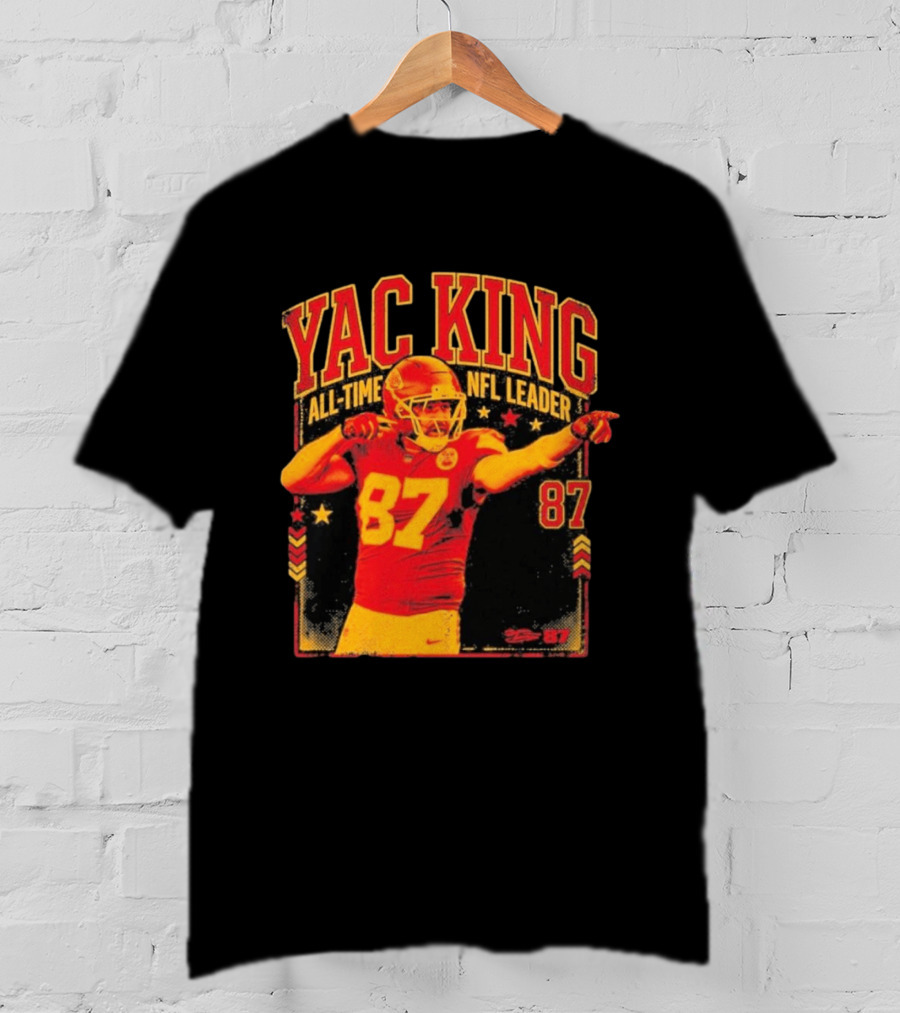 YAC King #87 All Time NFL Leader T-Shirt