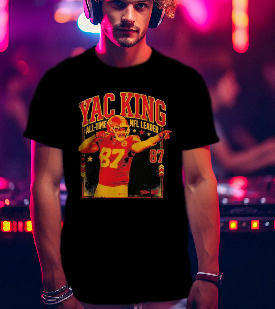 YAC King #87 All Time NFL Leader T-Shirt