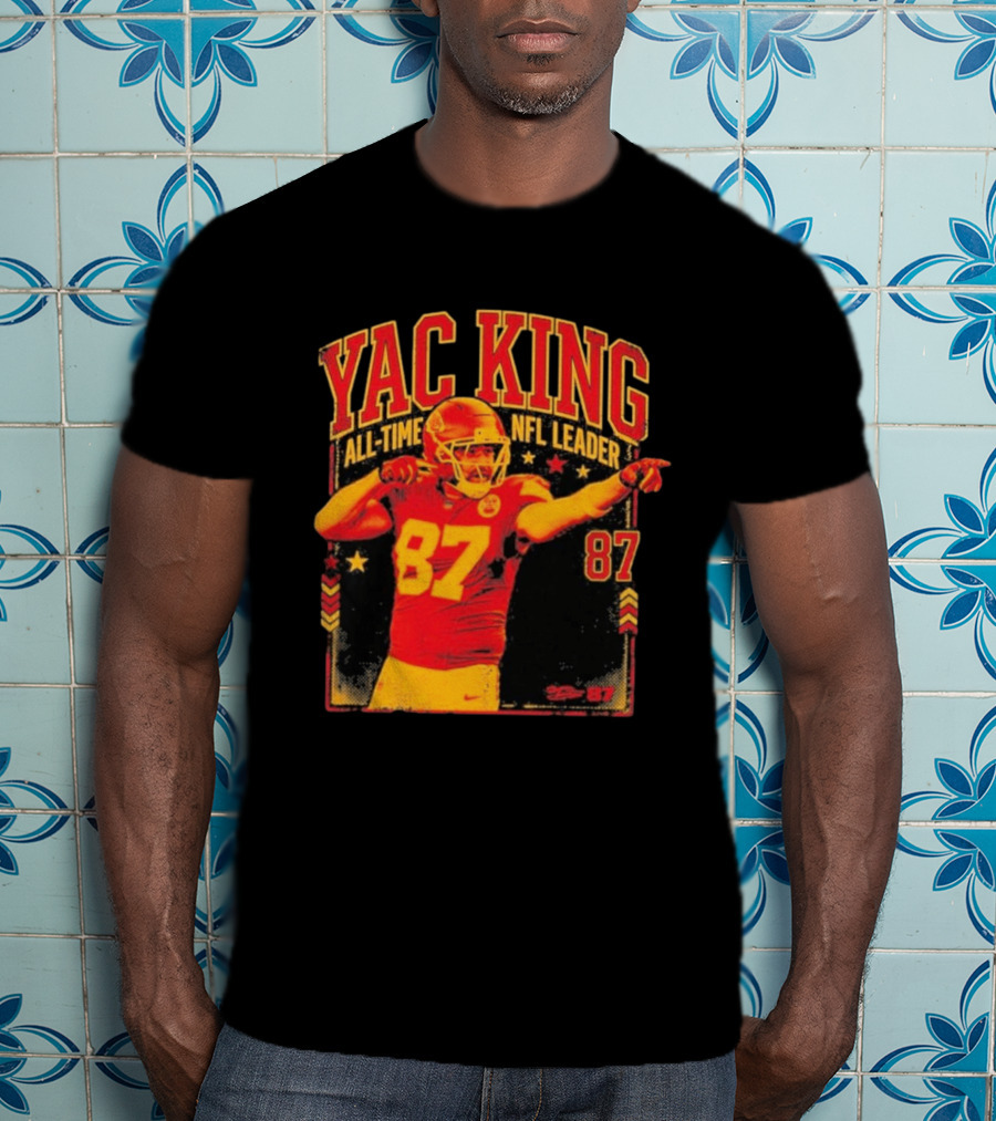YAC King #87 All Time NFL Leader T-Shirt