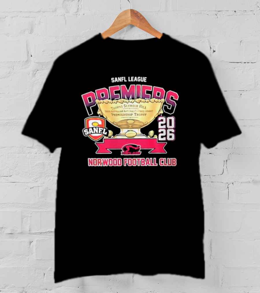SANFL League Premiers 2026 Norwood Football Club Trophy T-Shirt
