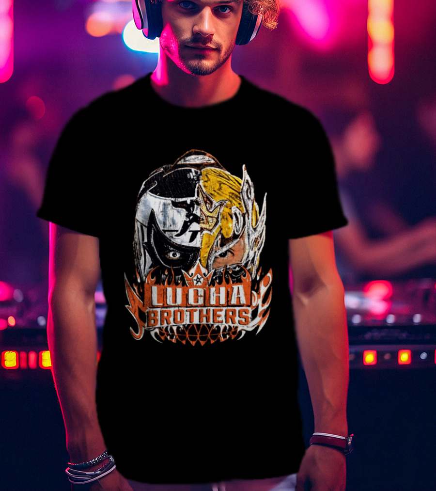Lucha Brothers Penta Rey Fenix Mask Duo WWE T-Shirt