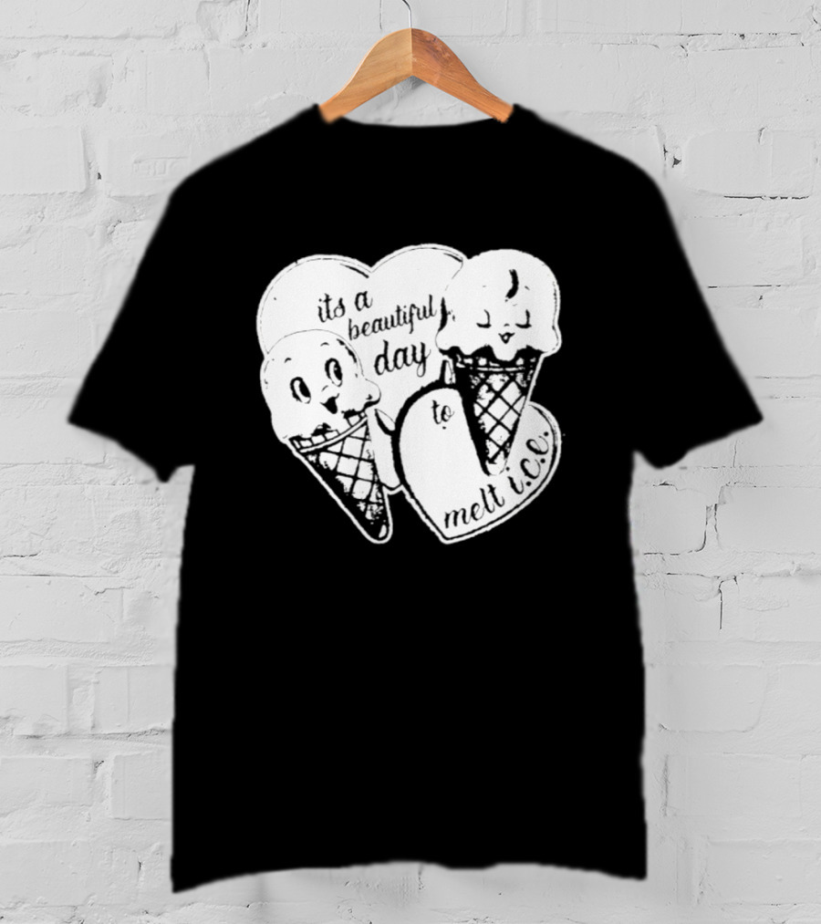 Ice Cream Cones Summer Melt Happy Day T-Shirt