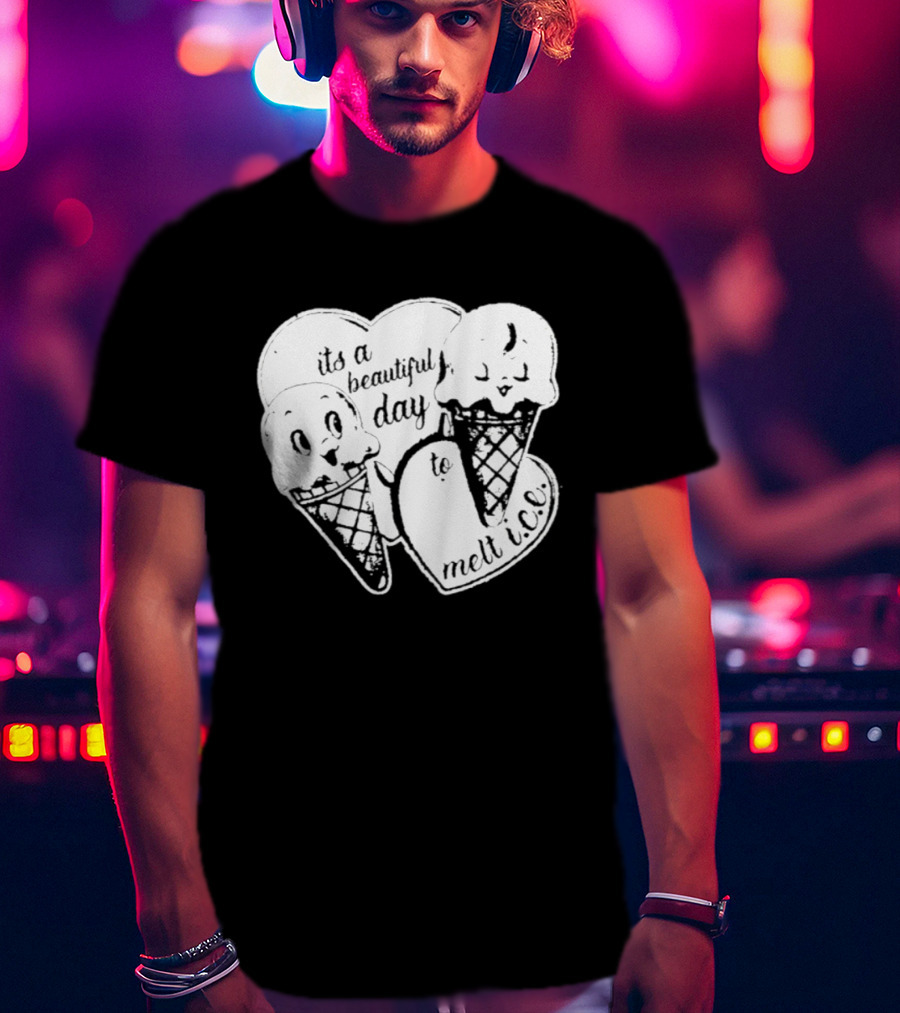 Ice Cream Cones Summer Melt Happy Day T-Shirt