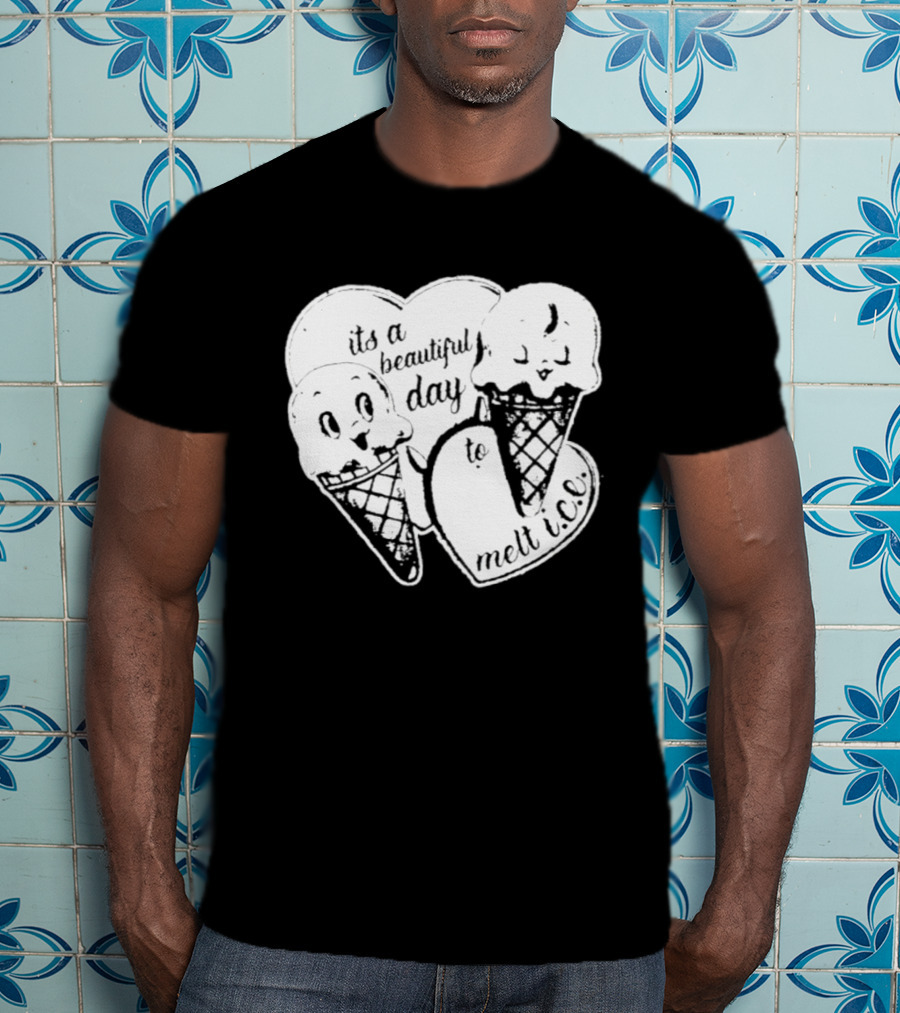 Ice Cream Cones Summer Melt Happy Day T-Shirt