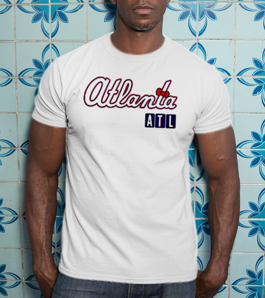 Atlanta Braves Hello Kitty ATL 2026 Baseball Cartoon Collaboration T-Shirt