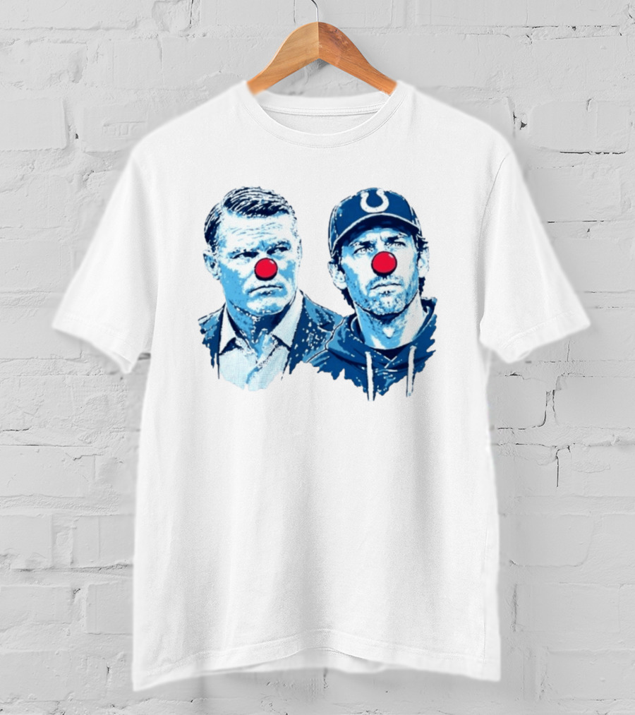 Chris Ballard Shane Steichen Clown Red Nose Football Colts T-Shirt